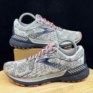 Brooks Adrenaline GTS 21 Womens Size 8 Peacoat Coral Running Shoes 1203291B149